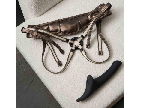 Dildo wibrujące Multi Orgasm Strap on me M czarny - 8