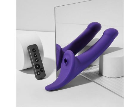 Dildo multiorgazmiczne Strap on me fioletowe S - 4