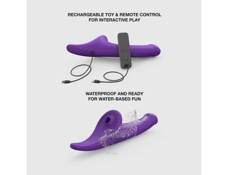 Dildo multiorgazmiczne Strap on me fioletowe S - 8