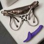 Dildo multiorgazmiczne Strap on me fioletowe S - 6