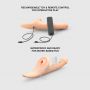 Dildo realistyczne Strap on me M waniliowe z pilotem - 5