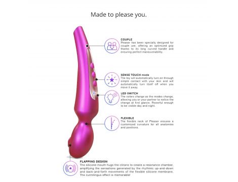 Stymulator łechtaczki Pleaser iridescent berry Love to Love
