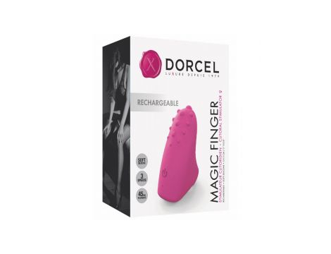 Wibrator na palec Dorcel Magic Finger silikonowy różowy USB - 2