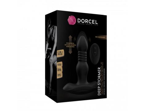Korek analny pulsujący Deep Stormer Dorcel silikonowy pilot USB - 7