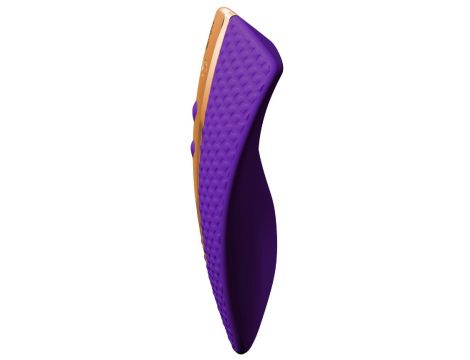 Stymulator łechtaczki Shunga Obi fioletowy silikonowy USB - 4
