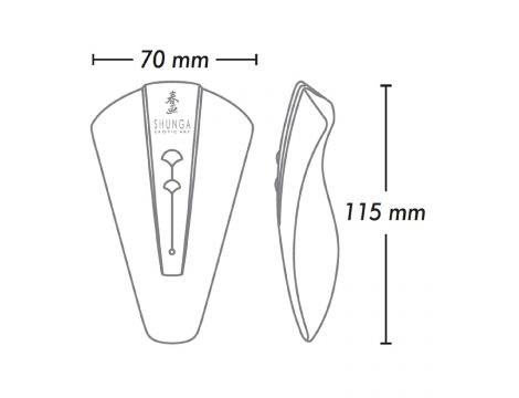 Stymulator łechtaczki Shunga Obi fioletowy silikonowy USB - 2