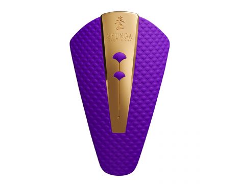 Stymulator łechtaczki Shunga Obi fioletowy silikonowy USB - 5