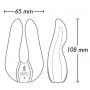 Wibrator podwójny Shunga Aiko silikonowy różowy USB 11 cm - 2