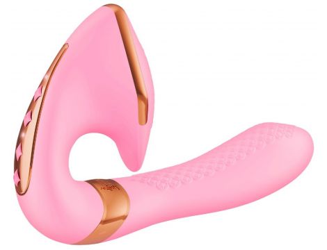 Wibrator silikonowy Shunga Soyo różowy USB 17 cm - 4