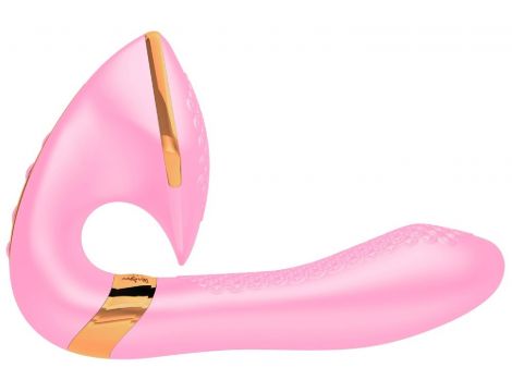 Wibrator silikonowy Shunga Soyo różowy USB 17 cm - 6