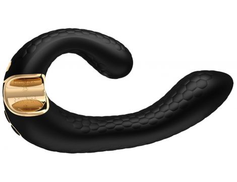 Wibrator Shunga Miyo silikonowy czarny USB 18 cm - 2