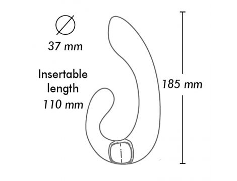 Wibrator Shunga Miyo silikonowy czarny USB 18 cm