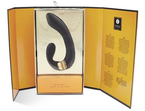 Wibrator Shunga Miyo silikonowy czarny USB 18 cm - 5