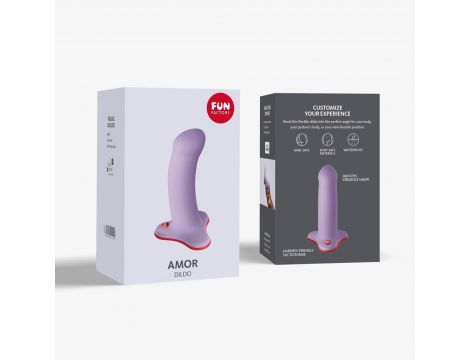 Dildo silikonowe Fun Factory Amor lawendowe 13,5 cm - 6