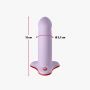 Dildo silikonowe Fun Factory Amor lawendowe 13,5 cm - 4
