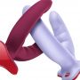 Dildo podwójne z przyssawką Fun Factory Ryde bordowe - 10