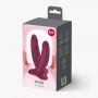Dildo podwójne z przyssawką Fun Factory Ryde bordowe - 12