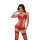 Body erotyczne Orsola koronkowe czerwone S/M SoftLine
