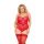 Body Amelia SoftLine Collection czerwone 5XL z koronką
