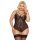 Body erotyczne koronkowe Amanda SoftLine czarny 2XL