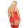 Erotyczne body koronkowe Amanda SoftLine czerwone XL