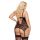 Gorset erotyczny Jessica wet look SoftLine czarny 3XL