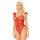 Koronkowe body Leila SoftLine czerwone S/M