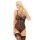Koronkowe body erotyczne Nicola SoftLine czarny M