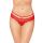 Koronkowe stringi z wycięciem SoftLine 2475 czerwone S/M
