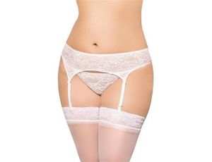 Garterbelt 3316 - Plus Size - white 3XL
