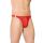 Satynowe stringi z rozpięciami SoftLine 4432 czerwone XL