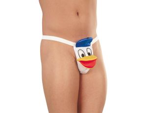 Stringi z pluszową kaczuszką SoftLine biały S/L