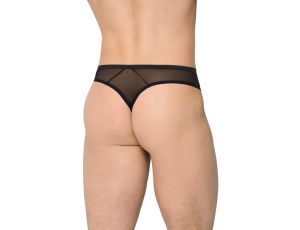 Stringi męskie super wycięte SoftLine 4517 czarne M/L