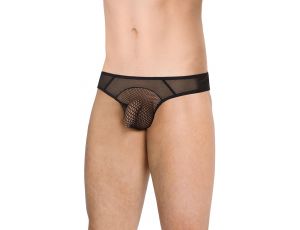 Stringi męskie super wycięte SoftLine 4525 czarne XL