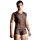 Net set - shirt and thong - black  M/L