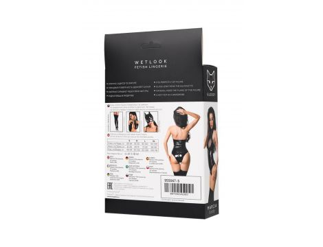Body Wetlook Glossy Marcia czarne XL - 7