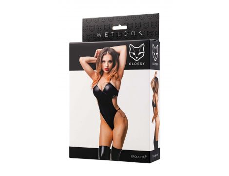 Body wetlook Glossy Reina czarny XL - 2