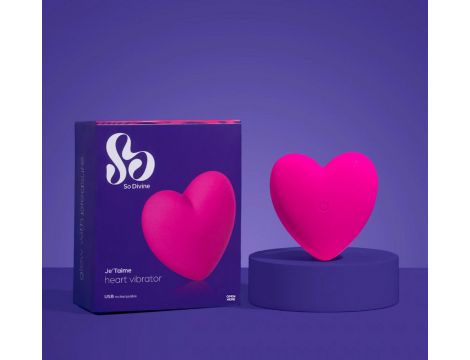 Mini wibrator sercowy Je t'aime So Divine różowy USB - 6