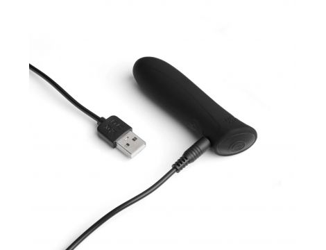 Wibrator bullet silikonowy Wonder Bullet So Divine czarny USB 9cm - 3