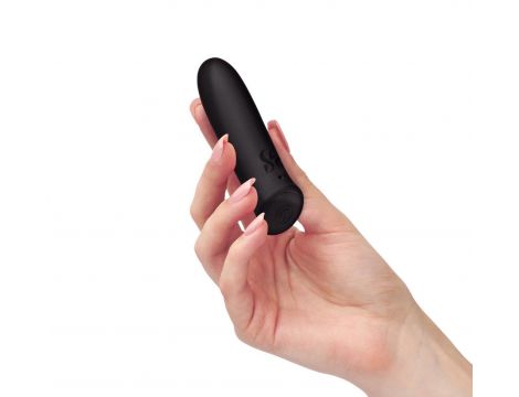 Wibrator bullet silikonowy Wonder Bullet So Divine czarny USB 9cm - 4