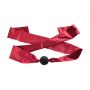 Knebel kulkowy silikonowy Fantasy z satynowymi paskami 4 cm - 3