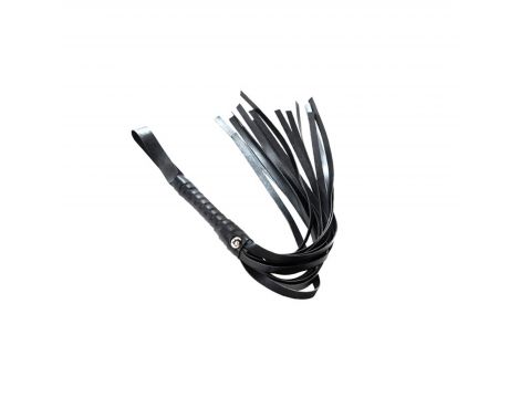 Flogger czarny Fantasy skóra PU 43 cm