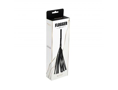 Flogger czarny Fantasy skóra PU 43 cm - 6