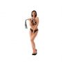 Flogger czarny Fantasy skóra PU 43 cm - 3