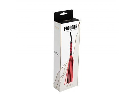 Czarno czerwony flogger Fantasy 51 cm - 4