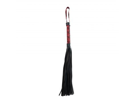 Flogger czerwony i czarny Fantasy 44 cm - 2