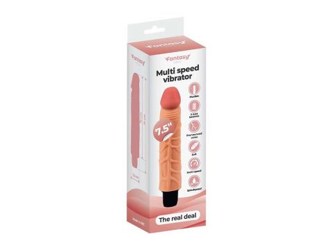 Wibrator miękki The Real Deal Fantasy TPE 19 cm AAA - 8