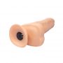 Dildo rotacyjne wibrujące realistyczne Fantasy 22 cm USB z pilotem - 8