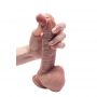 Elastyczne silikonowe dildo hiperrealistyczne Fantasy 21 cm - 7