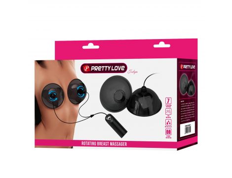 Stymulator piersi rotacyjny Pretty Love Joslyn czarny - 8
